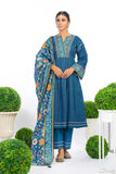Alkaram Studio SS-19.1-23-2-Teal-Blue Summer Lawn Vol 2