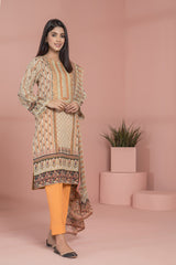 Bonanza Satrangi Brown Lawn Suit Ssk222p12 Eid Pret 2022