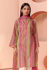 Bonanza Satrangi Pink Lawn Suit Ssk222p19 Eid Pret 2022