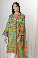 Bonanza Satrangi Green Lawn Suit Ssk222p21 Eid Pret 2022