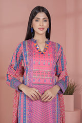 Bonanza Satrangi Pink Lawn Suit Ssk223p21 Eid Pret 2022