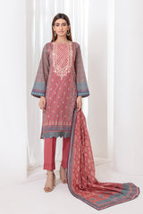 Bonanza Satrangi Crimson Lawn Suit Ssk223p27 Eid Pret 2022