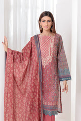 Bonanza Satrangi Crimson Lawn Suit Ssk223p27 Eid Pret 2022