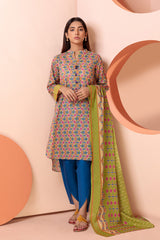 Bonanza Satrangi Green Lawn Suit Ssk223p28 Eid Pret 2022