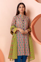 Bonanza Satrangi Green Lawn Suit Ssk223p28 Eid Pret 2022