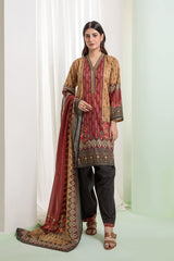 Bonanza Satrangi Beige Lawn Suit Ssk223p29 Eid Pret 2022