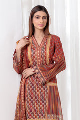 Bonanza Satrangi Mar00n Lawn Suit Ssk223p31 Eid Pret 2022