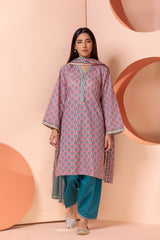 Bonanza Satrangi Pink Lawn Suit Ssk223p33 Eid Pret 2022