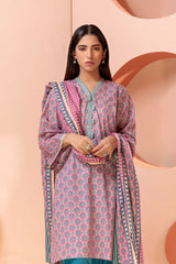 Bonanza Satrangi Pink Lawn Suit Ssk223p33 Eid Pret 2022