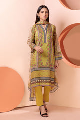 Bonanza Satrangi Green Lawn Suit Ssk223p38 Eid Pret 2022