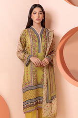 Bonanza Satrangi Green Lawn Suit Ssk223p38 Eid Pret 2022