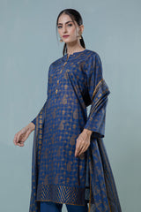 Bonanza Satrangi Blue Lawn Suit Ssk223p53 Eid Pret 2022