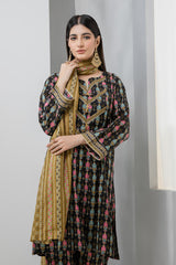 Bonanza Satrangi Black Cambric Suit Ssk223p56 Eid Pret 2022