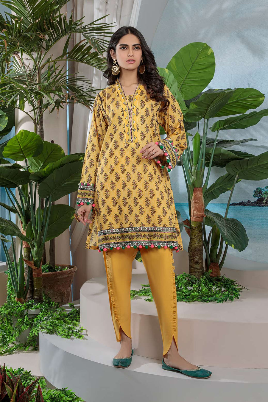 Bonanza Satrangi Lime Sso222p04 Summer Collection 2022