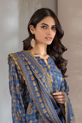 Bonanza Satrangi D Blue Lawn Suit Sso223p08 Summer Collection 2022