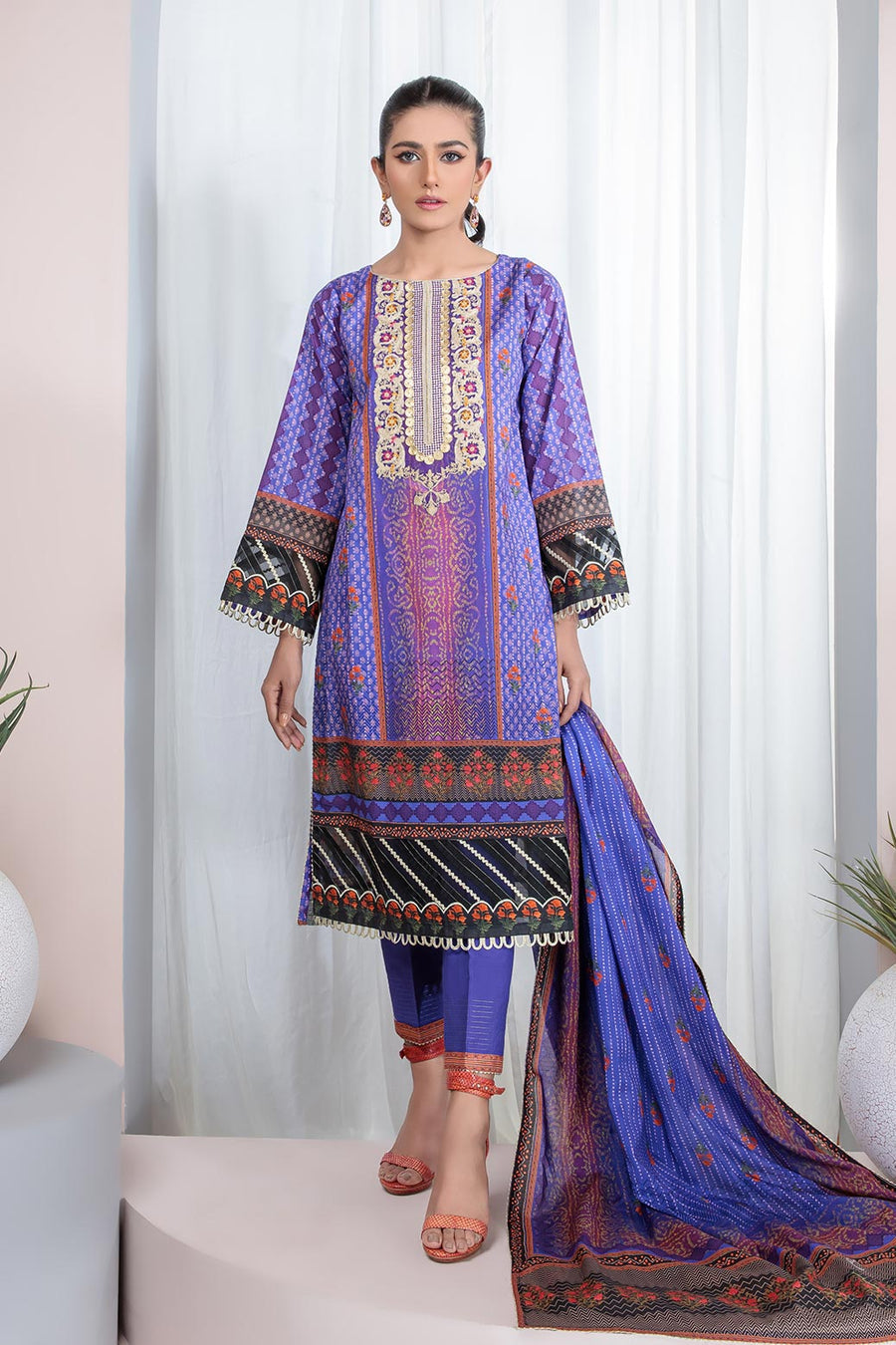 Bonanza Satrangi Sso223p57 Purple Eid Prints 2022