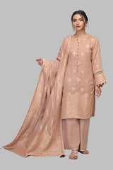 Bonanza Satrangi Ssr213p55 L Peach Eid Collection 2021