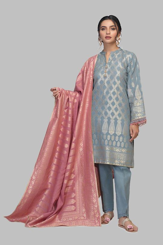 Bonanza Satrangi Ssr213p56 Blue Eid Collection 2021