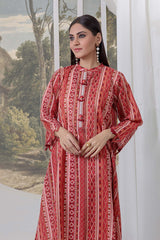 Bonanza Satrangi Ssr222p07 Red Eid Prints 2022