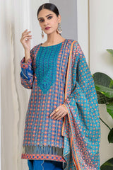 Bonanza Satrangi Sst222p05 Blue Eid Prints 2022