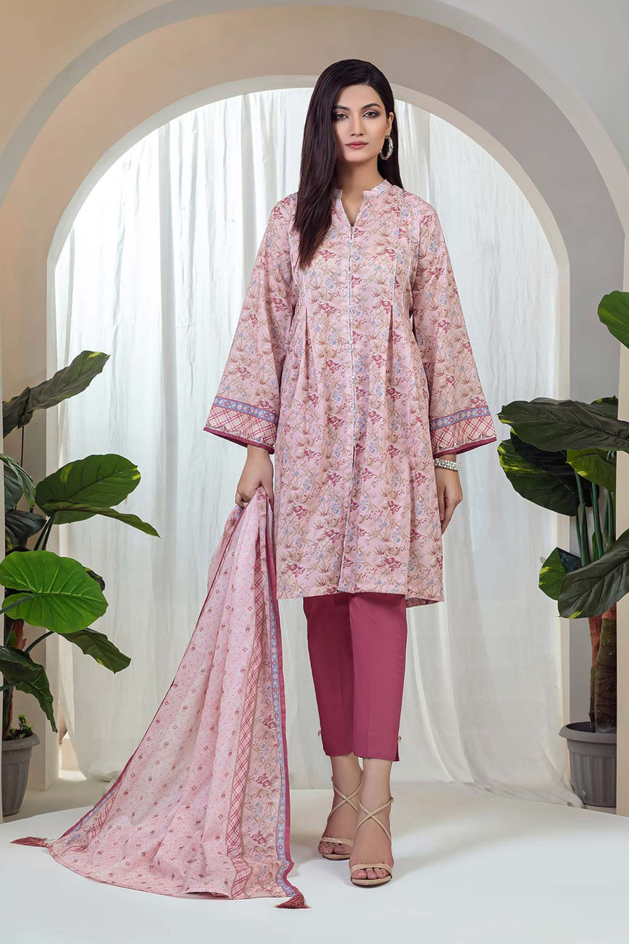 Bonanza Satrangi Rose Water Sst223p13 Summer Collection 2022