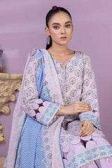 Bonanza Satrangi Lilac Khaddar Suit (SWO223P03B) Winter Collection 2022