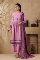 Bonanza Satrangi L Pink Khaddar Suit (SWO223P08B) Winter Collection 2022