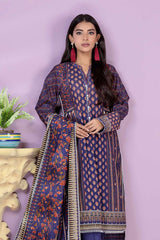 Bonanza Satrangi Purple Khaddar Suit (SWO223P10A) Winter Collection 2022