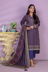 Bonanza Satrangi Purple Khaddar Suit (SWO223P10A) Winter Collection 2022