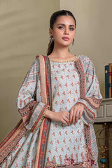 Bonanza Satrangi L Blue Khaddar Suit (SWO223P11A) Winter Collection 2022