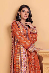 Bonanza Satrangi Orange Cotton Suit (SWO223P65A) Winter Collection 2022