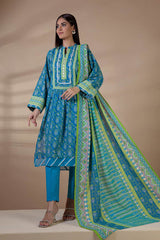 Bonanza Satrangi Blue Cotton Suit (SWO223P65B) Winter Collection 2022