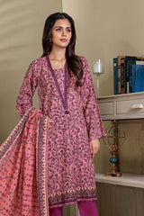 Bonanza Satrangi Pink Cotton Suit (SWO223P67) Winter Collection 2022