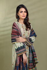 Bonanza Satrangi Beige Khaddar (SWO223P76) Winter Collection 2022