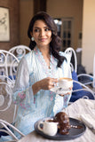 Azure SkyBloom Ensembles Chiffon Eid Collection
