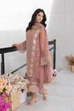 Azure SprayRose Eid Ensembles Hania Amir Embroidered3pcs Festive Collection