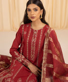 Sapphire U3FE-LX23V6-16 - 3 Piece - Embroidered Raw Silk Suit Festive 2 Collection