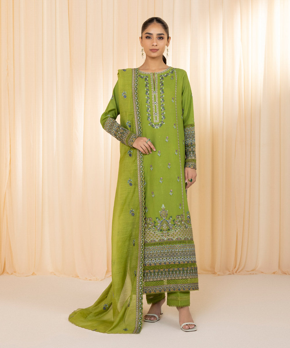 Sapphire U3PE-LX23V10-1 - 3 Piece - Embroidered Dobby Suit Festive 2 C ...