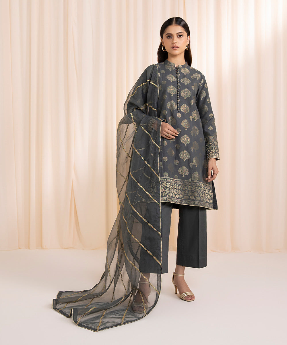 Sapphire U3PE-ST23V10-2 - 3 Piece - Embroidered Jacquard Sapphire U3PE-ST23V10-2 - 3 Piece - Embroidered Jacquard