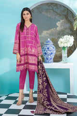 Bonanza Satrangi Uajs223p07 Purple Bunai Jacquard 2022