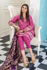 Bonanza Satrangi Uajs223p07 Purple Bunai Jacquard 2022