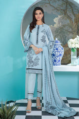 Bonanza Satrangi Urjs223p06 Sky Blue Bunai Jacquard 2022