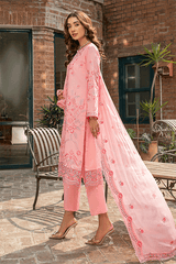 Zebtan ZL-4-Baby-Pink Luxury Lawn Collection