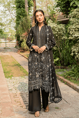 Zebtan ZL-3-Black Luxury Lawn Collection