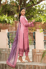 Zebtan ZL-6-Tea-Pink Luxury Lawn Collection