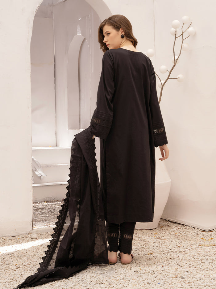 Salitex UNS23BW007UT Monochrome 3PC Embroidered Collection
