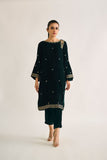 Dhanak DA 1727 Green Embroidered Kurta Velvet Vol II