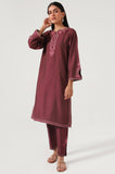 Zeen Woman 2 Piece Cotton Silk Suit WZM22303 Purple Winter Collection Vol 1 2022