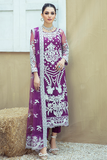 Zainab Manan ZM-01 French Violet Rawayat Chiffon 2022