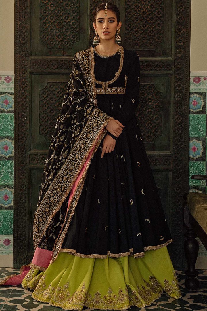 zara shahjahan formal dresses Zara Shahjahan Pakistani Long Gown Designer Online 2021 LARGE